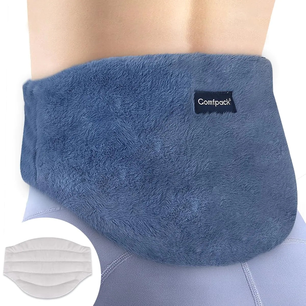 Wearable Microwave Heating Pad – Washable Wrap for Back & Stomach Pain Relief, Menstrual Cramps & Everyday Comfort